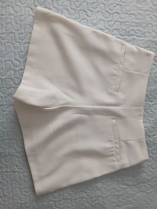 Falda pantalón beige talla XS