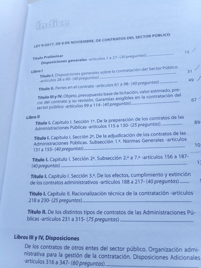 Test comentados para oposiciones de la Ley 9/20...