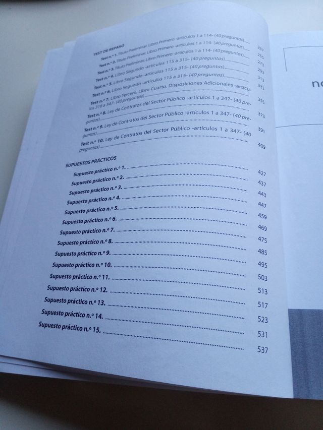 Test comentados para oposiciones de la Ley 9/20...