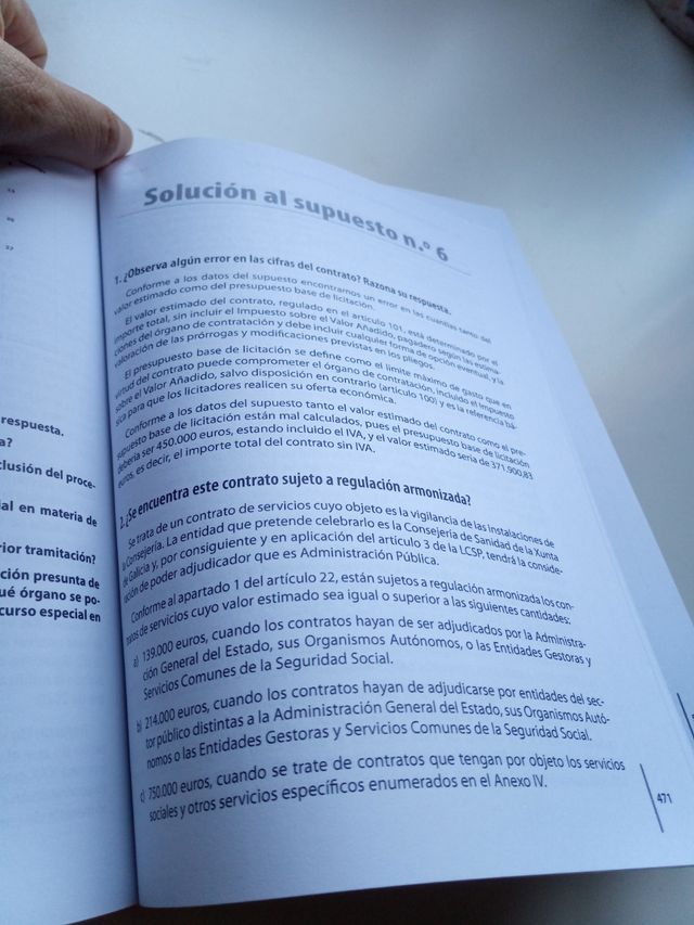 Test comentados para oposiciones de la Ley 9/20...