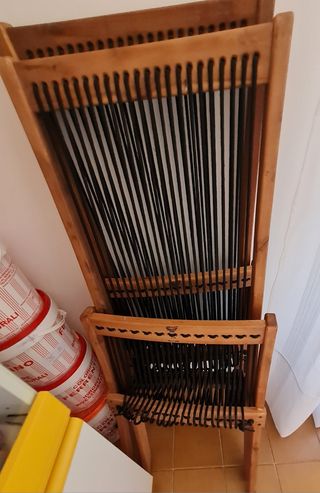 Coppia sedie pieghevoli in legno