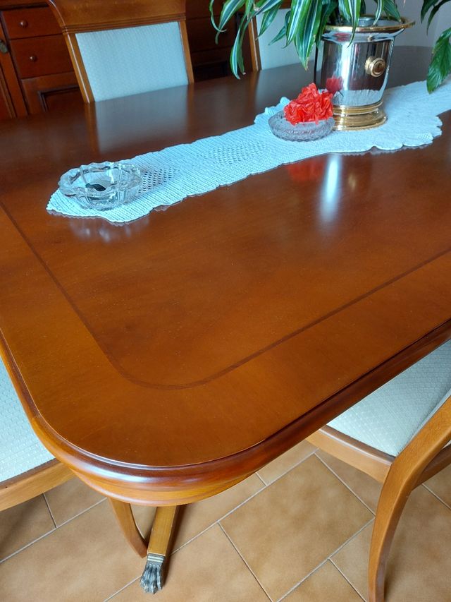 Conjunto Buffet, Mesa y 6 Sillas Comedor