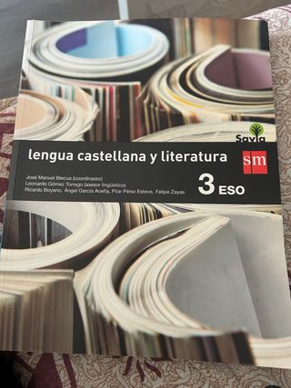 Libro de texto 3 Eso
Lengua Castellana literatura
