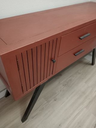 Mueble entrada aparador cobrizo