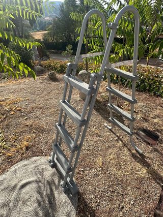 Escalera Piscina Bestway Gris 