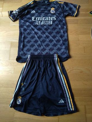 Equipación Real Madrid Adidas Negra