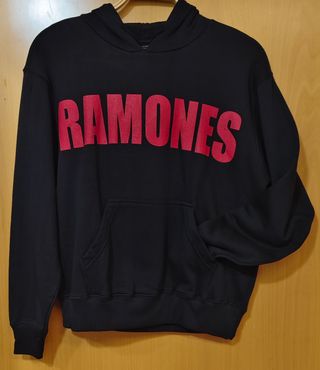 Sudadera Ramones Negra con Capucha unisex