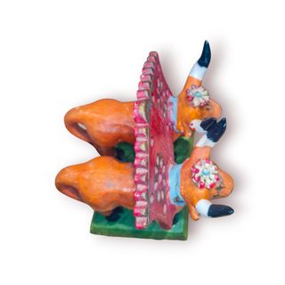 Dupla de Bois com Canga Decorativa - Julia Cota