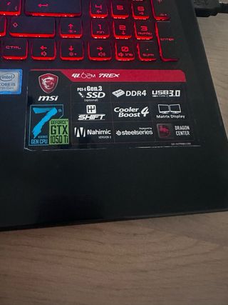 Portátil MSI Negro