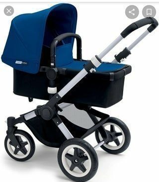 Capota extensible y cubre bugaboo buffalo azul!!
