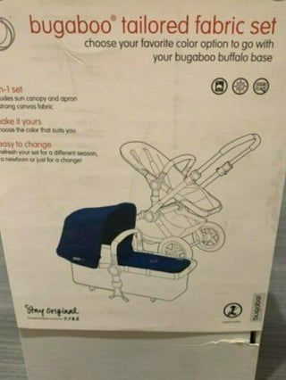Capota extensible y cubre bugaboo buffalo azul!!