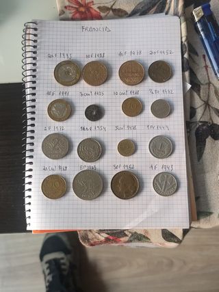Monedas de Francia: Colección Variada