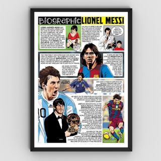 Cuadro Lionel Messi 13x18