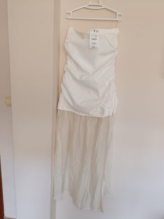 Vestido Zara largo combinado Talla XL