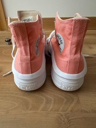 Converse All Star plataforma rosa