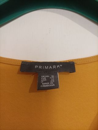 Abito lungo giallo senape Primark XXL
