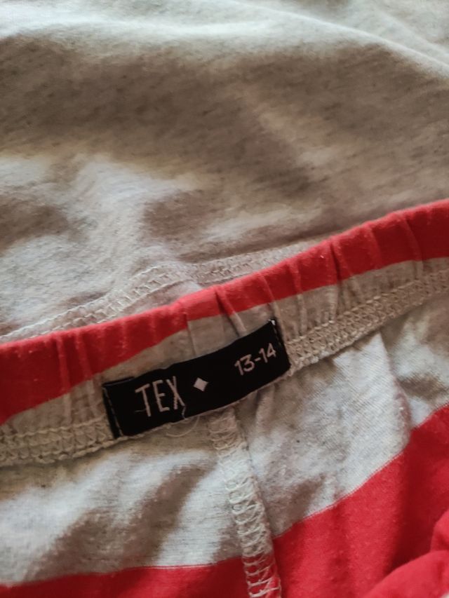 Pijama Verano Niño Gris y Rojo para niños de 13/14