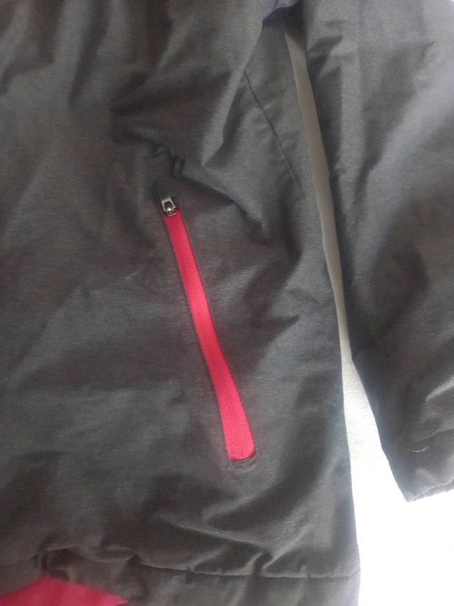 Abrigo niña negro y rosa 10/12 años