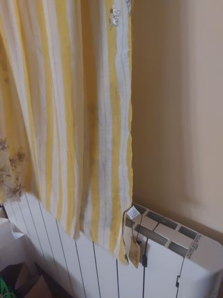 Pañuelo Otoñal Rayas Amarillas y Blancas