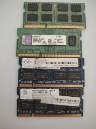 Kingston y Nanya Módulos RAM Portátil