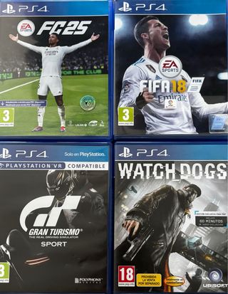 PS4 Silver + Volante + Juegos