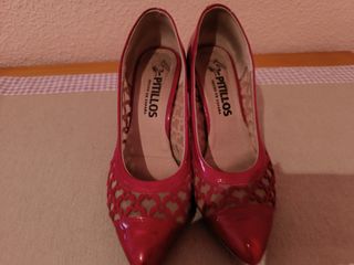 Zapatos Pitillos rojos talla 37