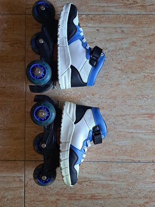 Patines Mustang MTNG Talla 33 con luces en ruedas.