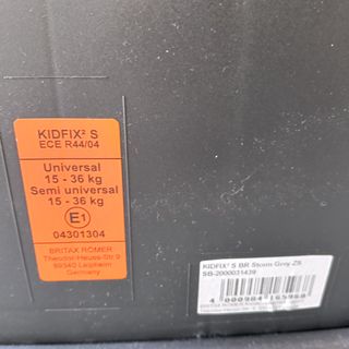 Silla coche niño 15-36 kg Britax Römer
KID FIX2 S
