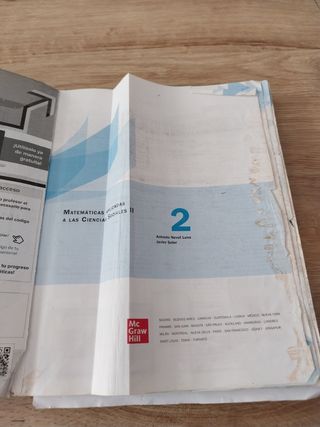 Matemáticas Aplicadas a las Ciencias Sociales 2.º Bachillerato