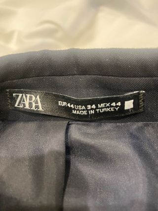 Traje Zara Azul Marino