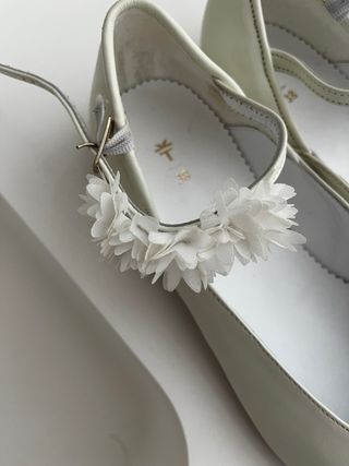 Zapatos de ceremonia niña blancos talla 38
