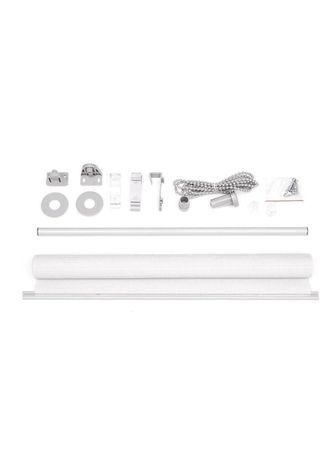 Estor Enrollable sin Taladrar, 90 x 230 cm Blanco.