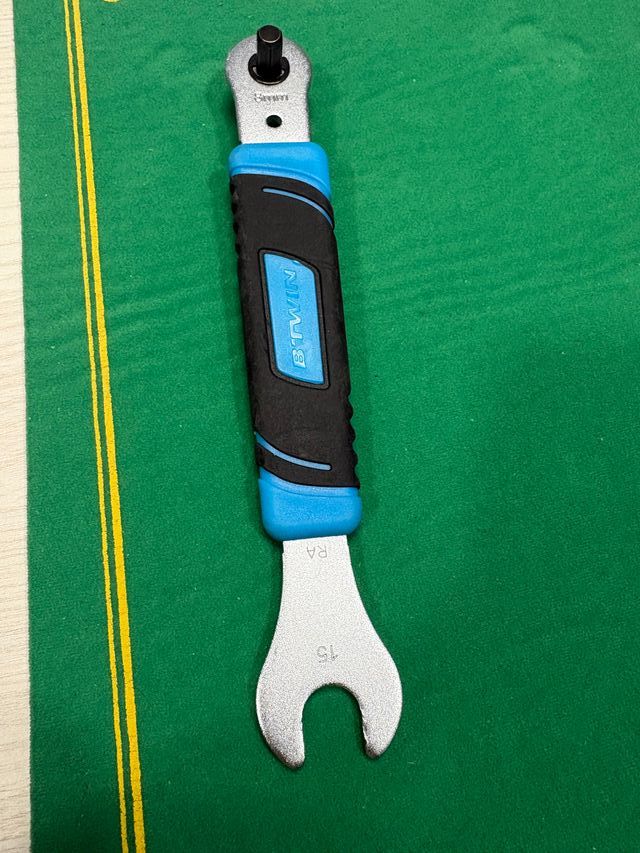 Llave doble bicicleta Btwin 15mm