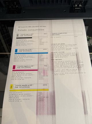Impresora HP laserjet pro 500 color mfp m570dn