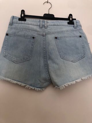 Shorts jeans donna con ricamo