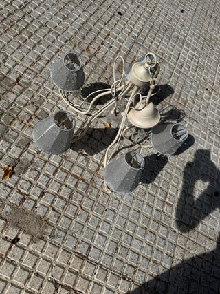 Lámpara colgante de 5 brazos