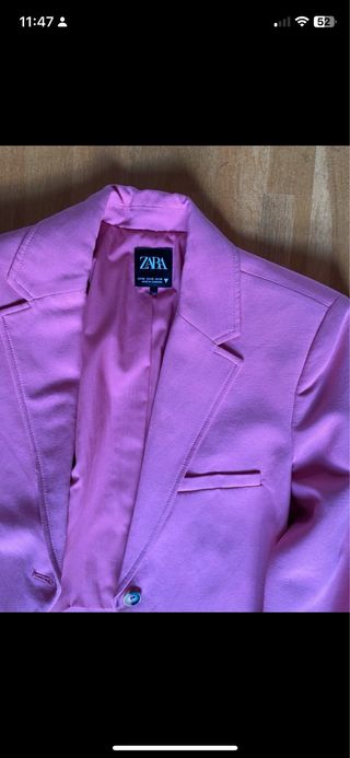 Chaqueta americana Zara rosa