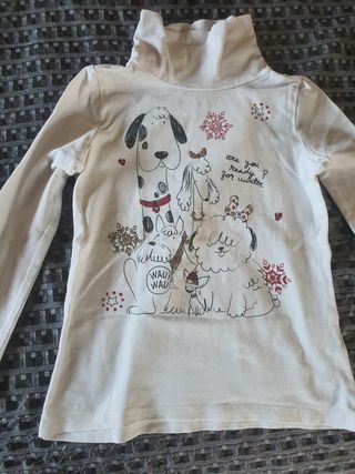 Maglietta bimba manica lunga con cani