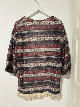 Kimono estampado étnico
