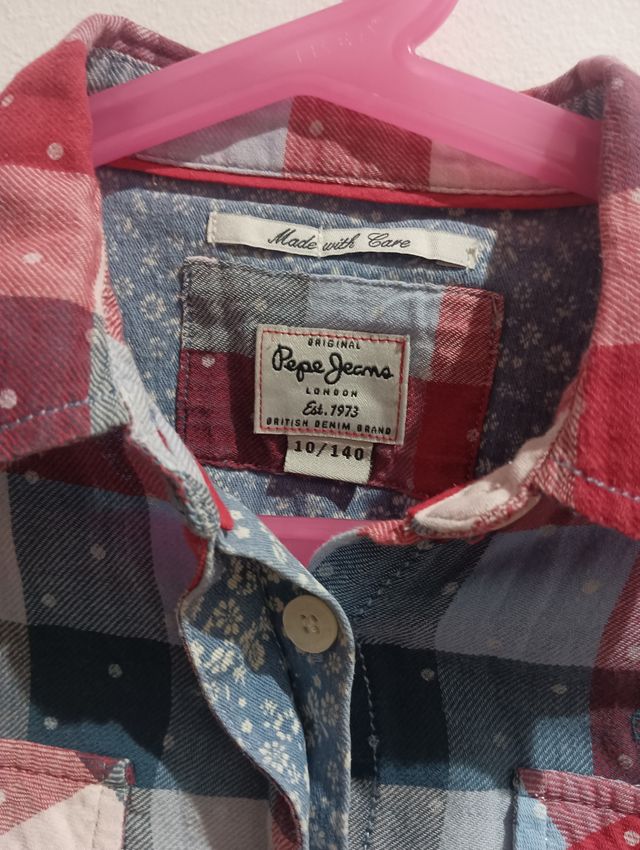 Camisa cuadros niña Pepe Jeans