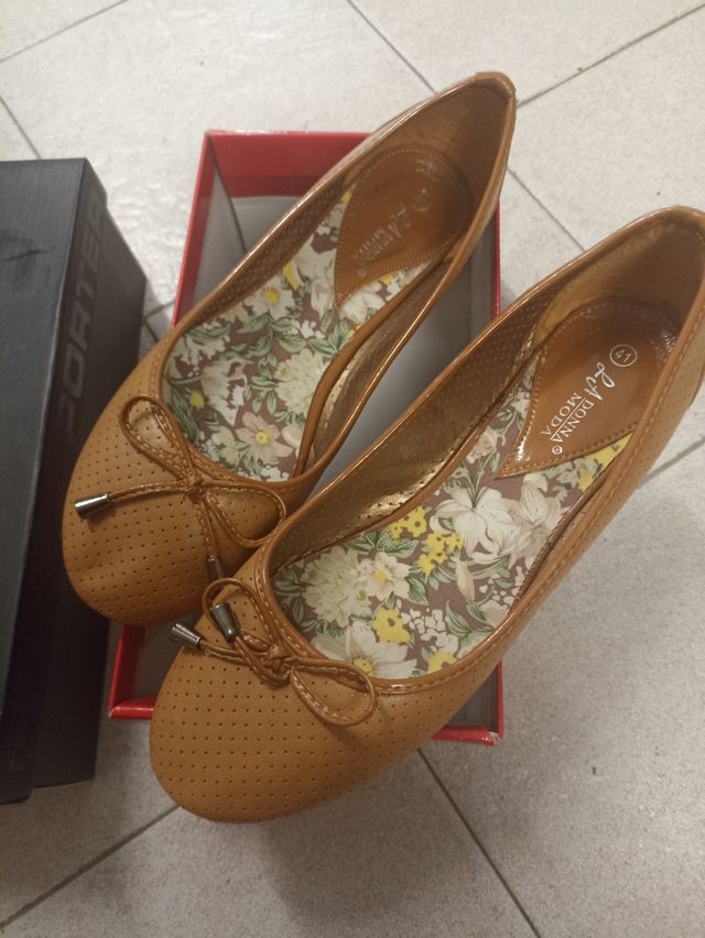 2 paia Ballerine Primadonna oro n.40