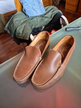 Zapatos Barhuber de piel marrones talla 41