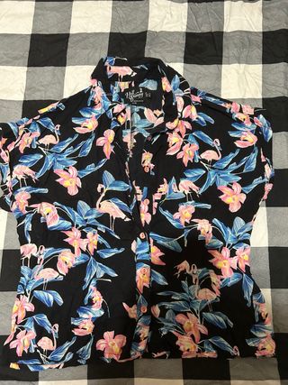 Camisa Hell Bunny Flamencos y Flores