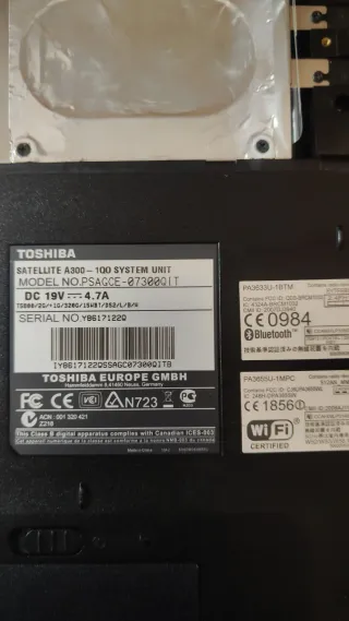 Notebook Toshiba SATELLITE A300