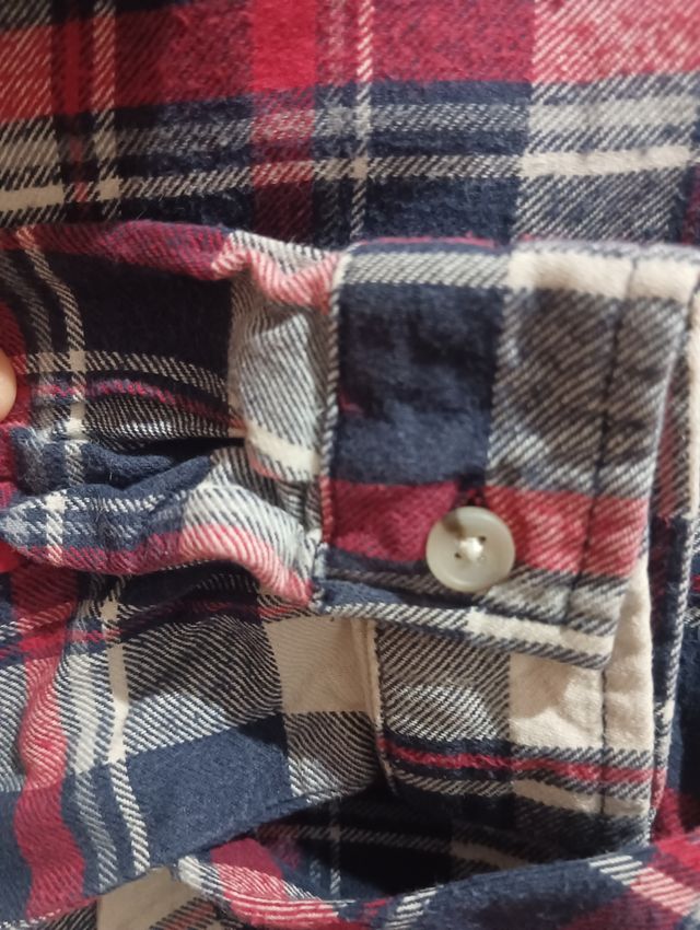 Camisa cuadros niña Zara