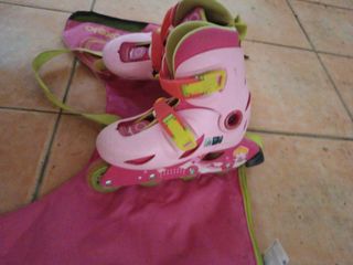 Se regalan Patines en línea Oxelo rosas 30/32