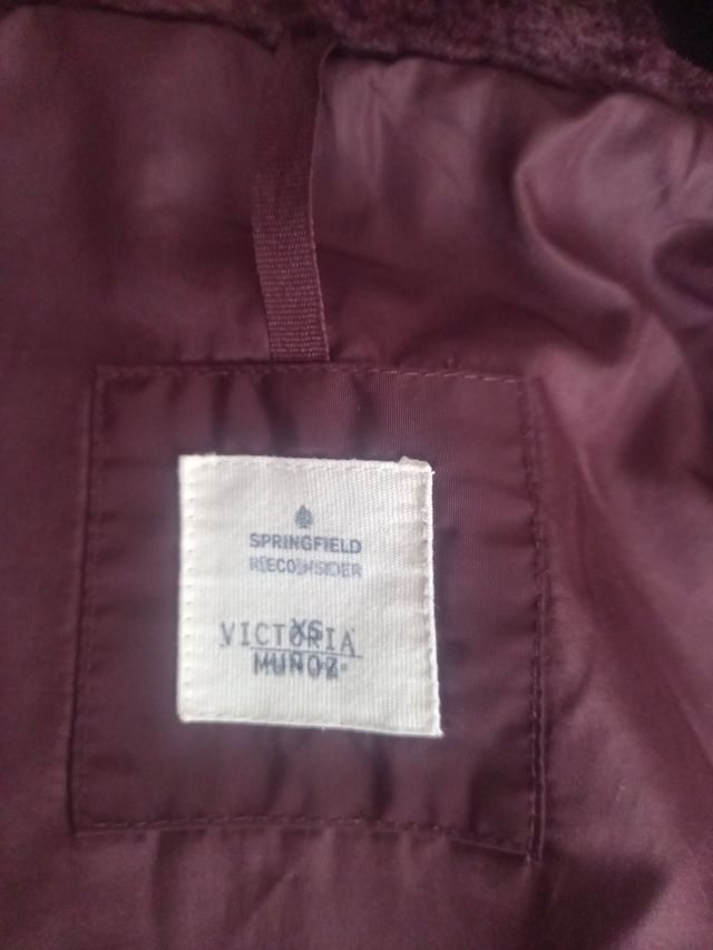 Abrigo niña talla XS morado