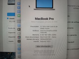 MacBook Pro 13 2015 i5 8GB RAM raton apple 