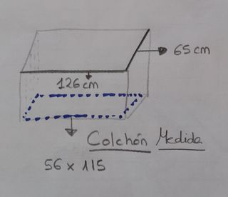 Cuna con colchón nuevo