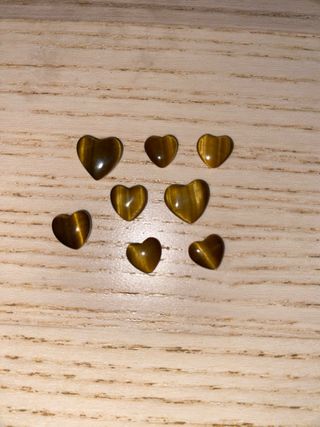8 Corazones Ojo de Tigre